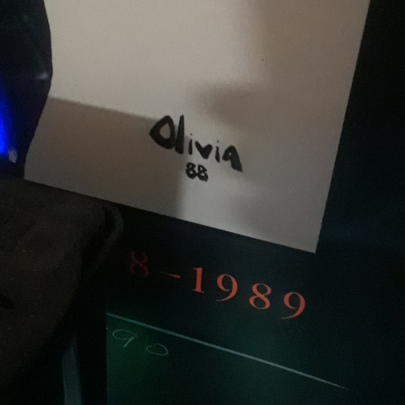 Beautiful large Cyphy Olivia pinup art signed - Picture 4 of 5